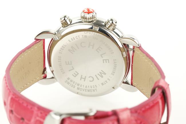 Michele Multicolor Csx-36 Diamond Pink Alligator Strap Watch Michele Multicolor Csx-36 Diamond Pink Alligator Strap Watch