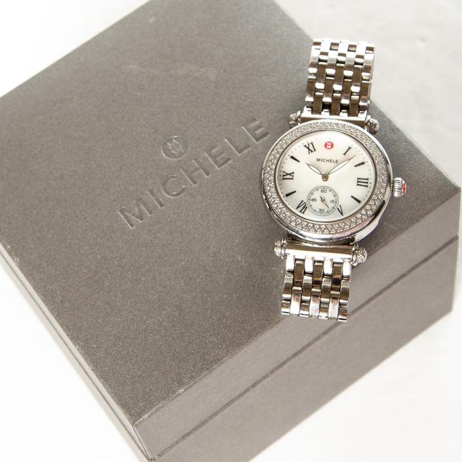 Michele Silver Stainless Steel Caber Watch Michele Silver Stainless Steel Caber Watch