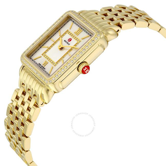 Michele Gold Deco Ii Stainless Mother Of Pearl Diamond Mww06i000007 Watch Michele Gold Deco Ii Stainless Mother Of Pearl Diamond Mww06i000007 Watch