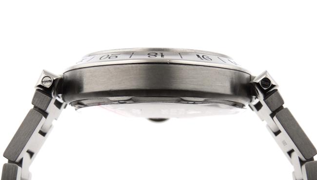 Cartier White Pasha C Gmt Globe Stainless Steel 35mm Date Watch Cartier White Pasha C Gmt Globe Stainless Steel 35mm Date Watch