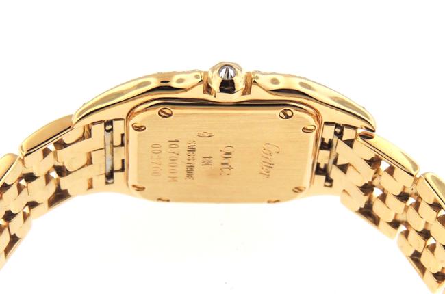 Cartier Off White Panthere Diamonds 107000 Solid 18k Yg 22mm & P Watch Cartier Off White Panthere Diamonds 107000 Solid 18k Yg 22mm & P Watch