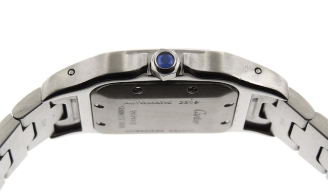Cartier Silver Men Santos 2319 Galbee Ss 29mm Date B/P Watch Cartier Silver Men Santos 2319 Galbee Ss 29mm Date B/P Watch