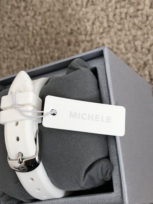 Michele White Flash-sale Silver/White Cape Chronograph Mww27c000001 Watch Michele White Flash-sale Silver/White Cape Chronograph Mww27c000001 Watch