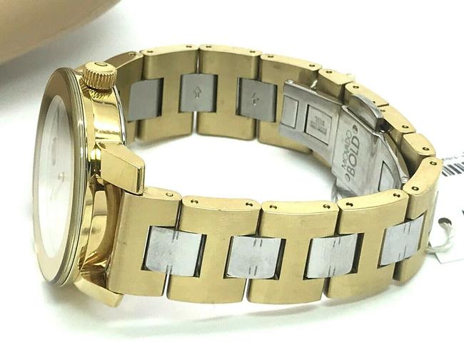 Movado Yellow Gold & Silver 3600129 Two Tone 36mm Womens Swiss Quartz Watch Movado Yellow Gold & Silver 3600129 Two Tone 36mm Womens Swiss Quartz Watch