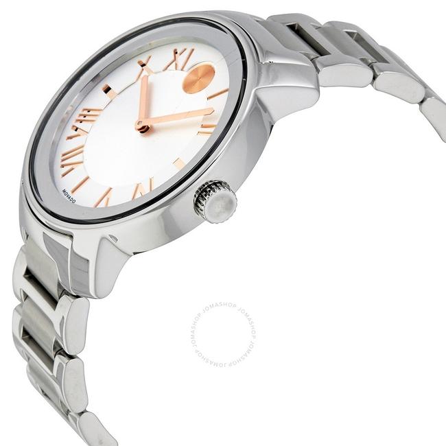 Movado Silver Roman Bold Stainless Steel Numeral Dial 3600196 Watch Movado Silver Roman Bold Stainless Steel Numeral Dial 3600196 Watch