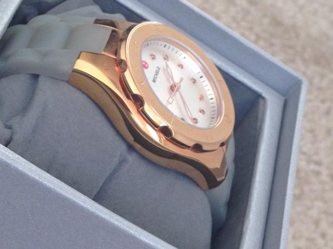 Michele Gold / Grey Jelly Tahitian Bean Petite Gold/Grey Watch Michele Gold / Grey Jelly Tahitian Bean Petite Gold/Grey Watch