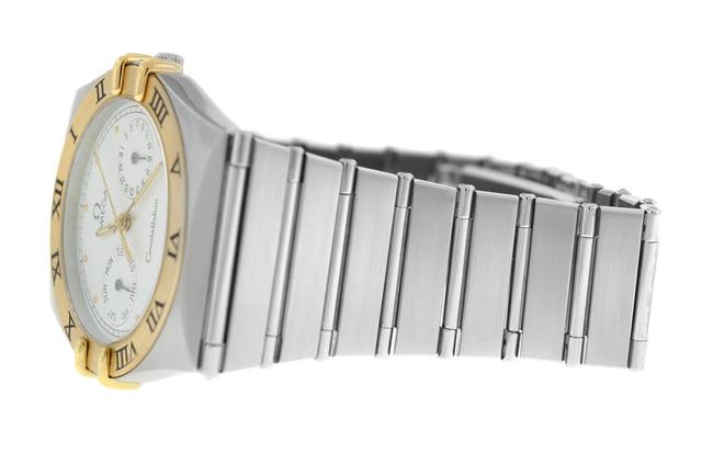 Omega Silver Manhattan Constellation 396.1070.1 396.1080.1 Day Date Gold 32mm Watch Omega Silver Manhattan Constellation 396.1070.1 396.1080.1 Day Date Gold 32mm Watch