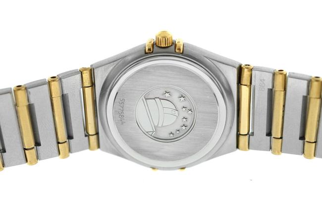 Omega Gold Silver Constellation Full Bar Ladies 18k Yellow 24mm Quartz Watch Omega Gold Silver Constellation Full Bar Ladies 18k Yellow 24mm Quartz Watch
