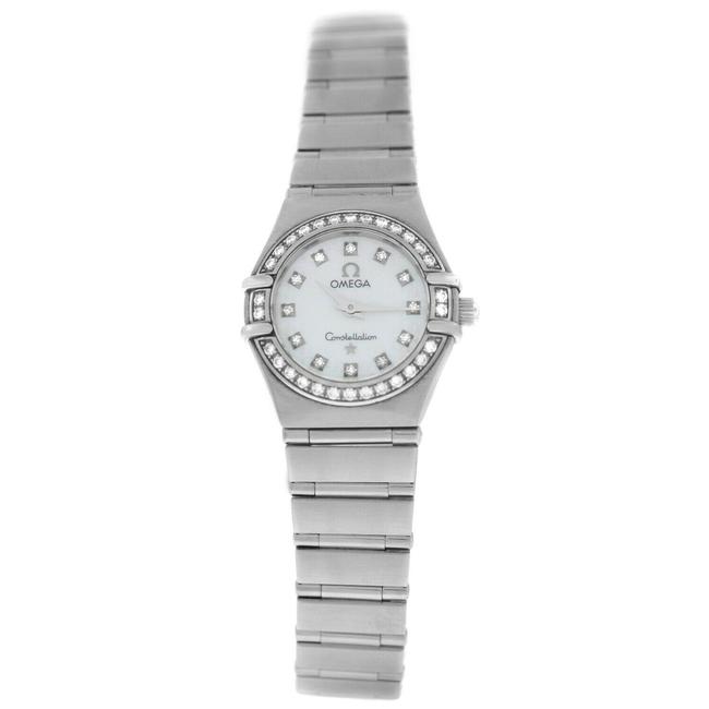 Omega Silver Constellation Ladies 1460.75 Steel Mop Diamond Quartz 22mm Watch Omega Silver Constellation Ladies 1460.75 Steel Mop Diamond Quartz 22mm Watch