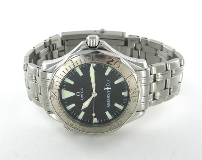 Omega Steel Seamaster Americas Cup Limited Edition 0084/9999 White Gold Bezel Watch Omega Steel Seamaster Americas Cup Limited Edition 0084/9999 White Gold Bezel Watch