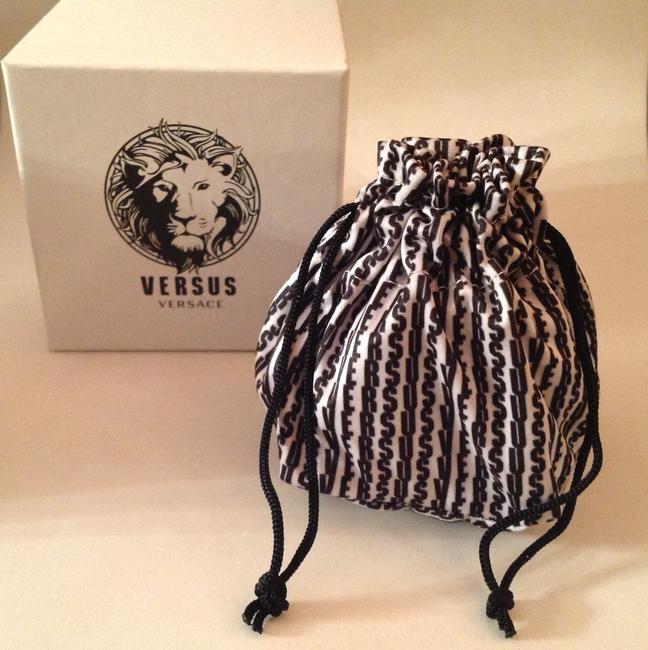Versace Silver and Black Versus By Soft Double-tour Charm Bracelet Watch Versace Silver and Black Versus By Soft Double-tour Charm Bracelet Watch
