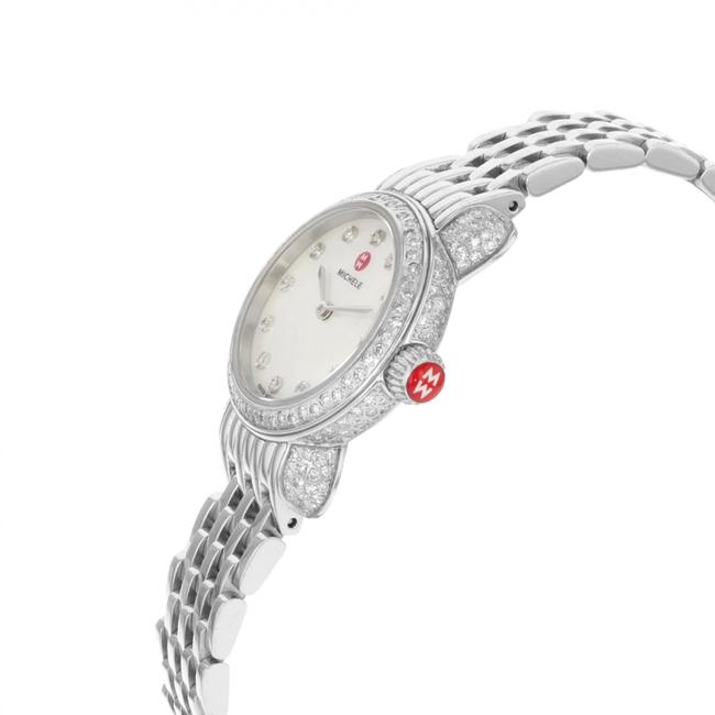 Michele Silver Csx Petite Stainless Mother Of Pearl Diamond Mww03a000230 Watch Michele Silver Csx Petite Stainless Mother Of Pearl Diamond Mww03a000230 Watch