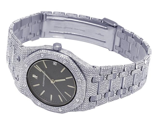 Audemars Piguet Ladies Stainless Steel Royal Oak 35mm Black Dial Diamond 12.5 Ct Watch Audemars Piguet Ladies Stainless Steel Royal Oak 35mm Black Dial Diamond 12.5 Ct Watch
