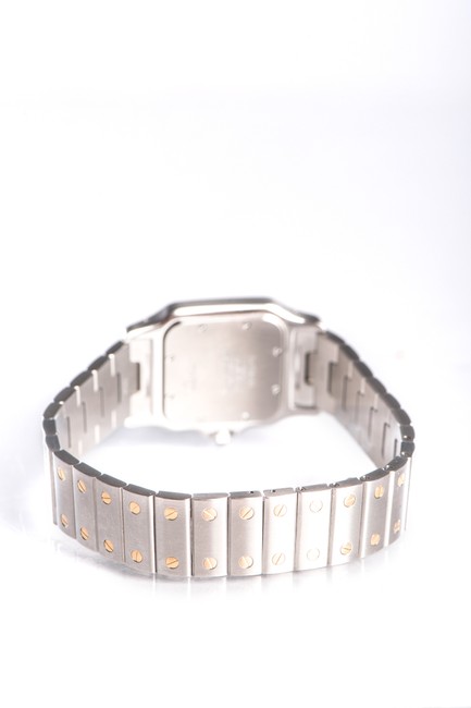 Cartier 18k Yellow Gold and Stainless Steel Santos Unisex 1566 Watch Cartier 18k Yellow Gold and Stainless Steel Santos Unisex 1566 Watch
