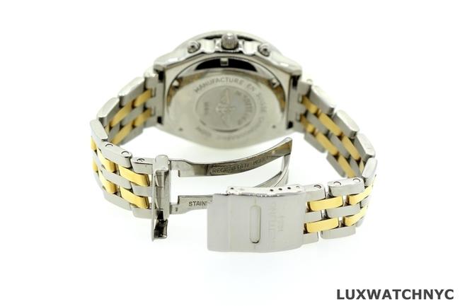 Breitling Gold and Stainless Steel 4ct Mens 2-tone Chronographe with Diamond Bezel Watch Breitling Gold and Stainless Steel 4ct Mens 2-tone Chronographe with Diamond Bezel Watch