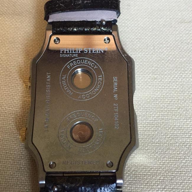 Philip Stein Gold Plated/Stainless/Black Dual Time Watch Philip Stein Gold Plated/Stainless/Black Dual Time Watch