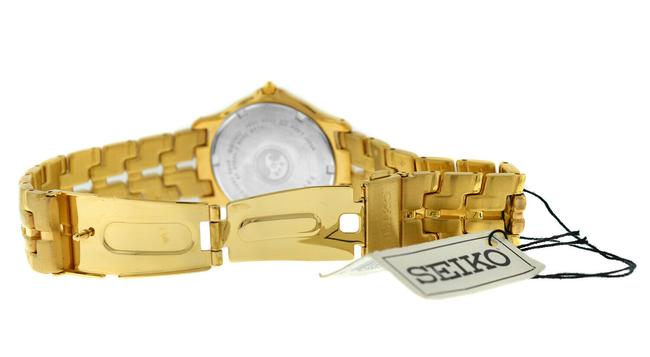 Seiko Gold Le Grand Sport Slc030 Plated Steel Date Quartz 36mm Watch Seiko Gold Le Grand Sport Slc030 Plated Steel Date Quartz 36mm Watch