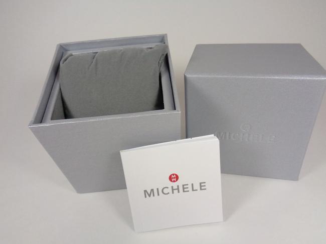 Michele Rose Gold Jelly Mww06l000014 Womens Park Bean Tone Square Chrono Silicon New Watch Michele Rose Gold Jelly Mww06l000014 Womens Park Bean Tone Square Chrono Silicon New Watch