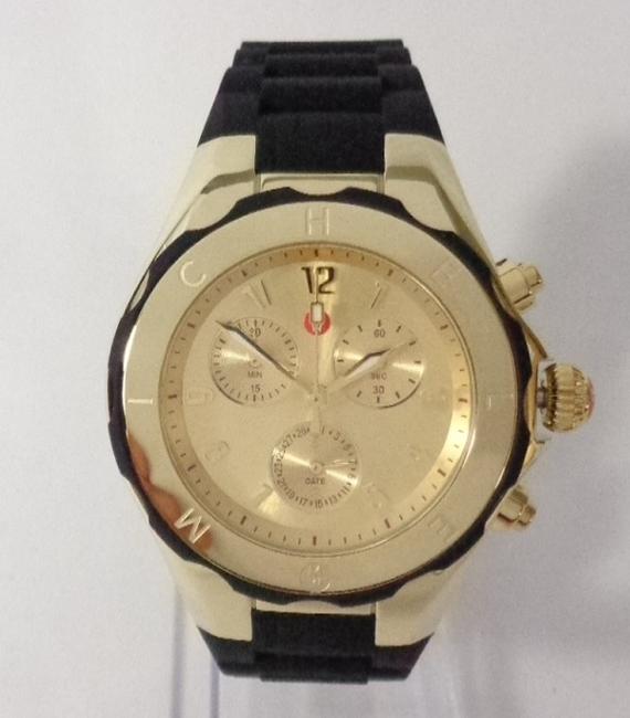 Michele Black/Gold Mww12f000034 Plated Silicon New Watch Michele Black/Gold Mww12f000034 Plated Silicon New Watch