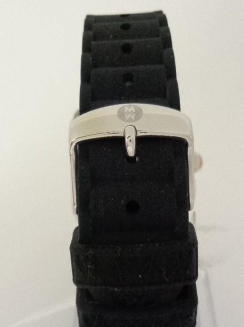 Michele Black/Silver Jelly Mww06l000002 Womens Square Bean Chrono Bracelet New Watch Michele Black/Silver Jelly Mww06l000002 Womens Square Bean Chrono Bracelet New Watch