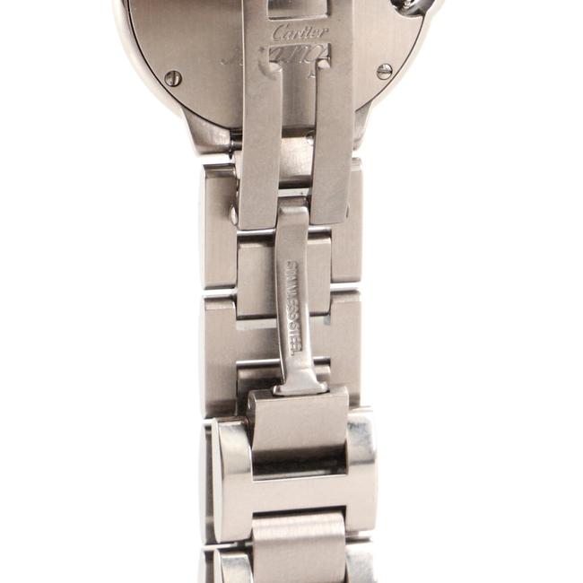 Cartier White Ballon Bleu De Quartz Stainless Steel with Diamond Bezel Watch Cartier White Ballon Bleu De Quartz Stainless Steel with Diamond Bezel Watch