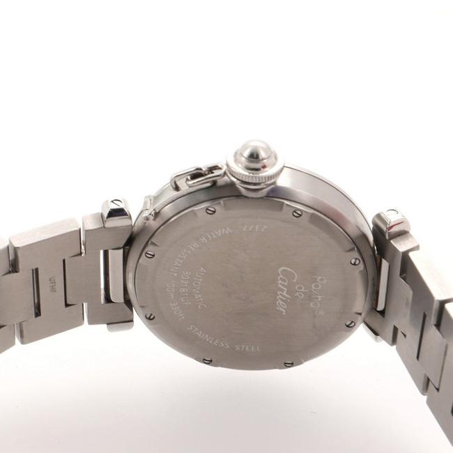 Cartier Silver Pasha C Gmt Stainless Steel 35 Watch Cartier Silver Pasha C Gmt Stainless Steel 35 Watch