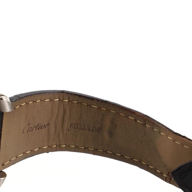 Cartier Silver Calibre De Stainless Steel and Alligator 42 Watch Cartier Silver Calibre De Stainless Steel and Alligator 42 Watch