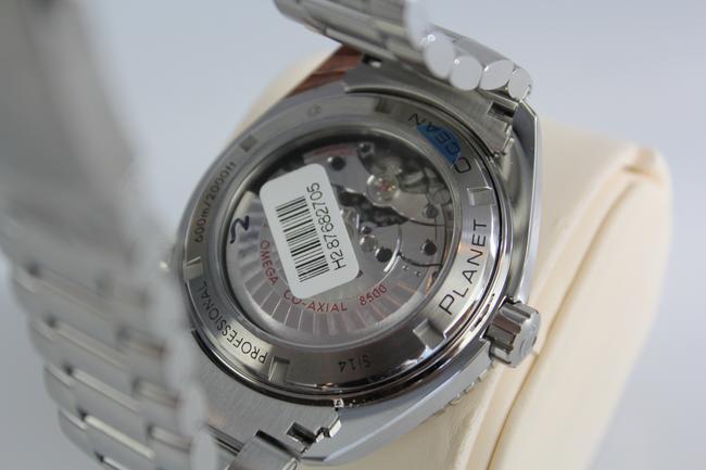 Omega Sterling Silver Seamaster Planet Ocean 600 M Coaxial Mens Watch Omega Sterling Silver Seamaster Planet Ocean 600 M Coaxial Mens Watch