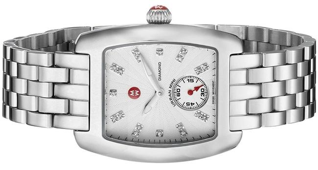 Michele Silver Urban Mini Stainless Diamond Dial Mww02a000502 Watch Michele Silver Urban Mini Stainless Diamond Dial Mww02a000502 Watch