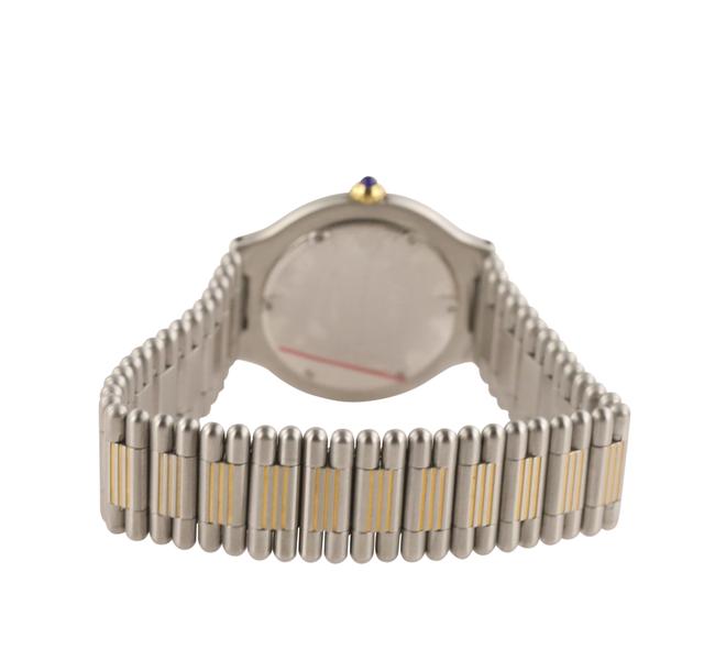 Cartier Silver Stainless Steel and 18kt Yellow Gold Plated Watch Cartier Silver Stainless Steel and 18kt Yellow Gold Plated Watch