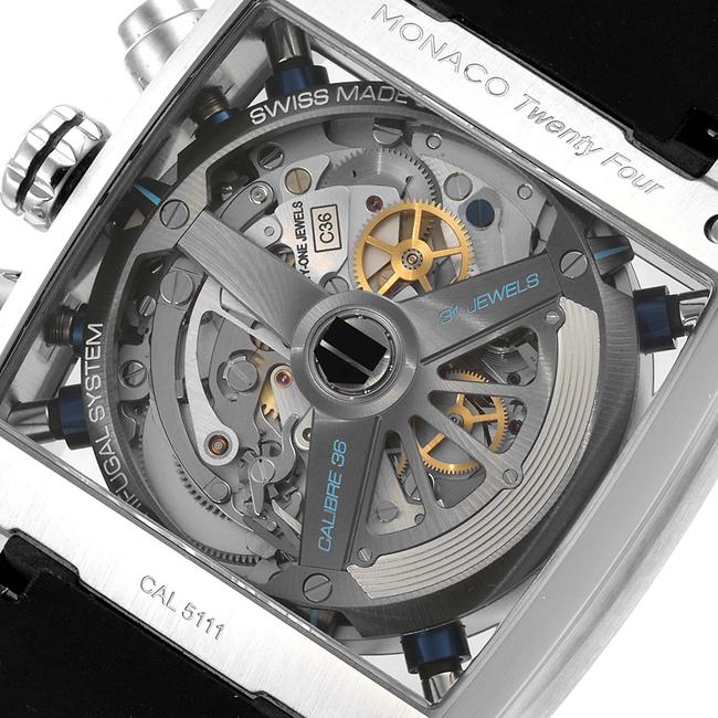 TAG Heuer Blue Skeleton Monaco 24 Caliber 36 Chronograph Steel Mens Cal5111 Watch TAG Heuer Blue Skeleton Monaco 24 Caliber 36 Chronograph Steel Mens Cal5111 Watch