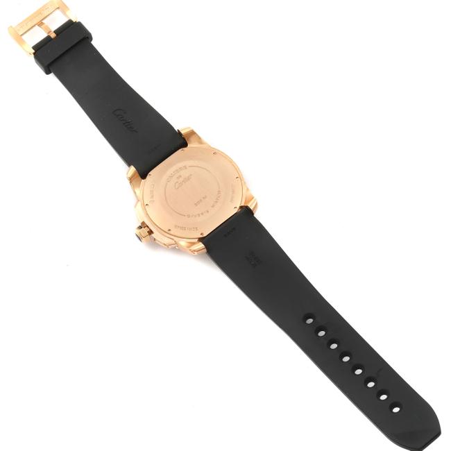 Cartier Black Calibre Rose Gold Dial Mens W7100052 Watch Cartier Black Calibre Rose Gold Dial Mens W7100052 Watch
