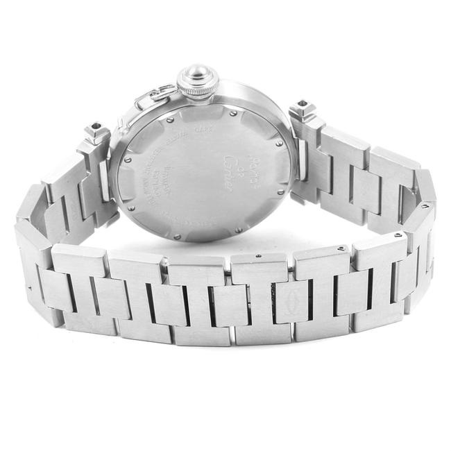 Cartier White Pasha C Midsize Big Date Steel W31044m7 Watch Cartier White Pasha C Midsize Big Date Steel W31044m7 Watch