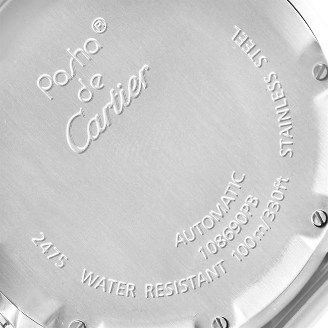 Cartier White Pasha C Midsize Dial Steel W31044m7 Watch Cartier White Pasha C Midsize Dial Steel W31044m7 Watch