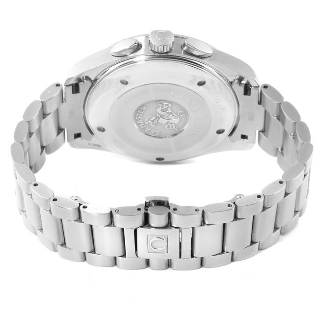 Omega Silvered XL Seamaster Aqua Terra Chronograph 2512.30.00 Card Watch Omega Silvered XL Seamaster Aqua Terra Chronograph 2512.30.00 Card Watch