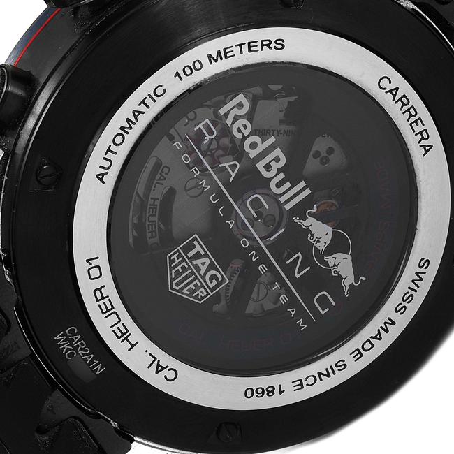 TAG Heuer Blue Skeleton Box Carrera Red Bull Racing Steel Pvd Mens Car2a1n Watch TAG Heuer Blue Skeleton Box Carrera Red Bull Racing Steel Pvd Mens Car2a1n Watch