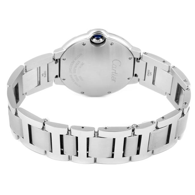 Cartier Silver Ballon Bleu 36 Midsize Guilloche Dial W69011z4 Watch Cartier Silver Ballon Bleu 36 Midsize Guilloche Dial W69011z4 Watch