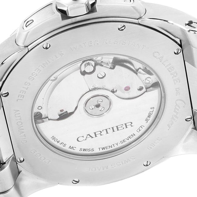 Cartier Silver Box Calibre De Dial Steel Mens W7100015 Watch Cartier Silver Box Calibre De Dial Steel Mens W7100015 Watch