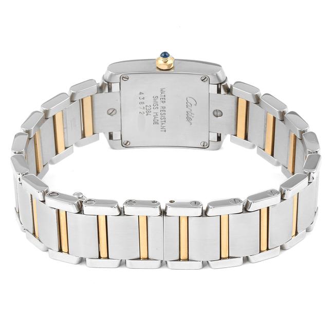 Cartier Silvered Tank Francaise Small Two Tone Ladies W51007q4 Watch Cartier Silvered Tank Francaise Small Two Tone Ladies W51007q4 Watch