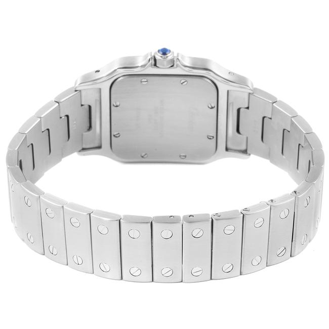 Cartier Silvered Santos Galbee Stainless Steel Mens W20060d6 Watch Cartier Silvered Santos Galbee Stainless Steel Mens W20060d6 Watch