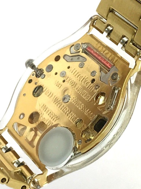 Swatch Yellow Gold Sfk399g Skin Punto Rosso Womens Swiss Quartz Analog Watch Swatch Yellow Gold Sfk399g Skin Punto Rosso Womens Swiss Quartz Analog Watch