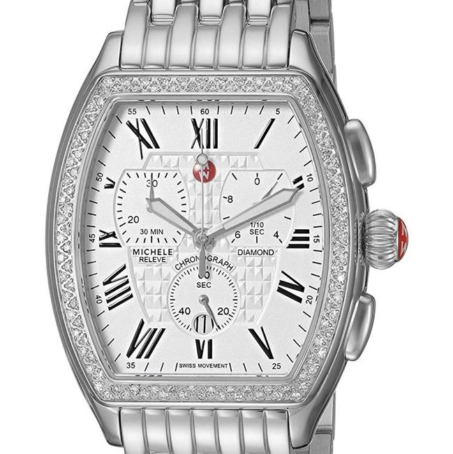 Michele Silver Relev¨¦ Diamond Stainless Steel Mww19a000001 Watch Michele Silver Relev¨¦ Diamond Stainless Steel Mww19a000001 Watch