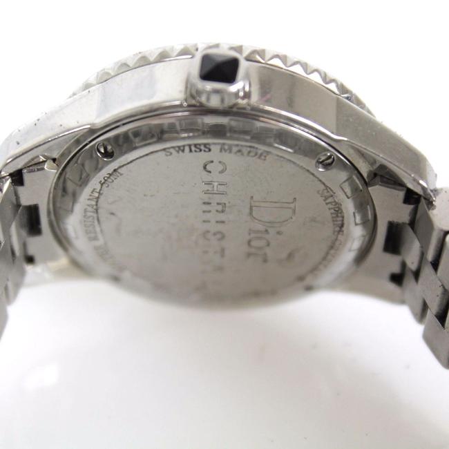 Dior Silver / Black Pyramid Sapphire Christal Stainless Steel Ladies Wristwatch Watch Dior Silver / Black Pyramid Sapphire Christal Stainless Steel Ladies Wristwatch Watch