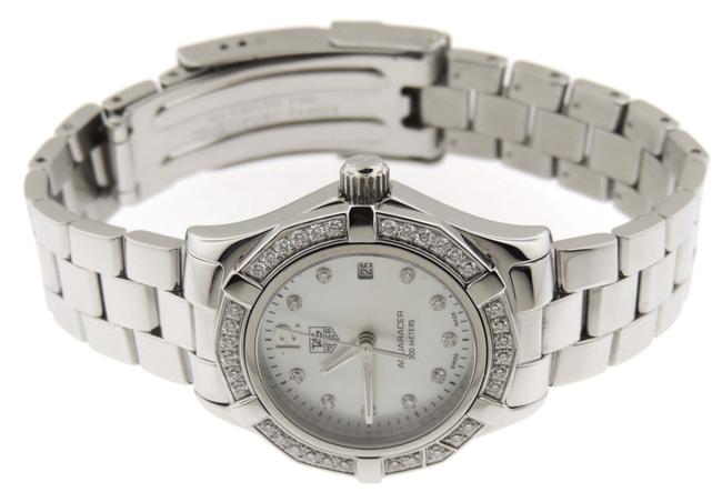 TAG Heuer Silver Diamond Aquaracer Watch TAG Heuer Silver Diamond Aquaracer Watch