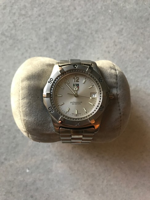 TAG Heuer Silver Professional Stainless Steel Watch TAG Heuer Silver Professional Stainless Steel Watch