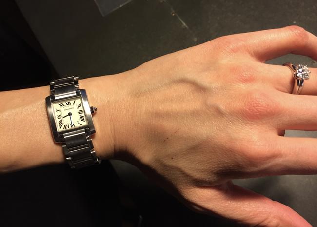 Cartier Silver (Stainless Steel) Ladies Tank Francaise Watch Cartier Silver (Stainless Steel) Ladies Tank Francaise Watch