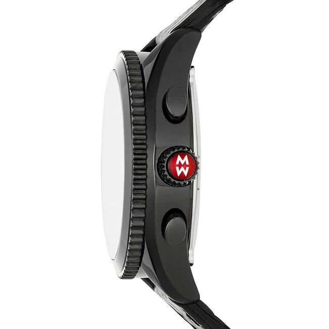Michele Black Alligator Leather Strap Hybrid Smartwatch Mwwt32a00009 Watch Michele Black Alligator Leather Strap Hybrid Smartwatch Mwwt32a00009 Watch