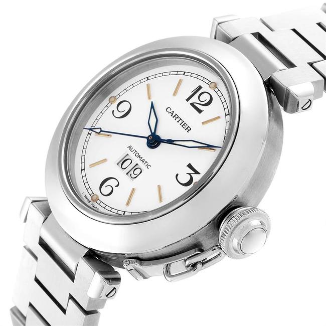 Cartier White Stainless Steel Pasha C W31044m7 Womens Wristwatch 35 Mm Watch Cartier White Stainless Steel Pasha C W31044m7 Womens Wristwatch 35 Mm Watch