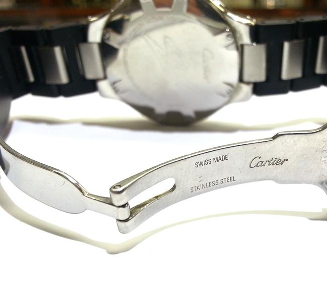 Cartier Chronoscaph 21 with Aftermarket Set Diamonds 4.50 Cttw Watch Cartier Chronoscaph 21 with Aftermarket Set Diamonds 4.50 Cttw Watch