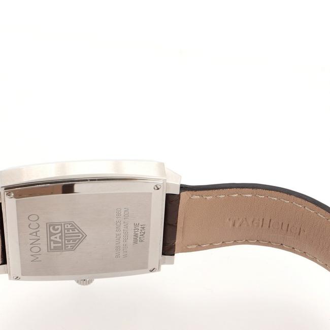 TAG Heuer Monaco Quartz Stainless Steel and Alligator with Diamonds 37 Watch TAG Heuer Monaco Quartz Stainless Steel and Alligator with Diamonds 37 Watch